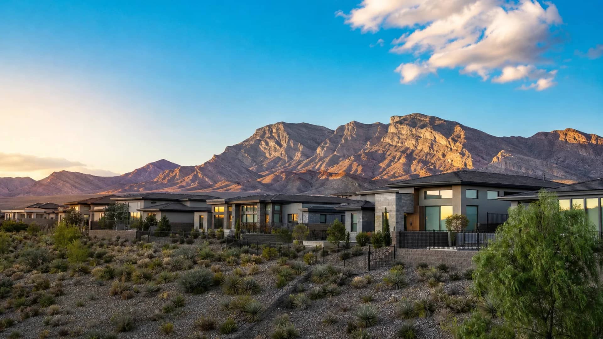 Skye Canyon homes with Spring Mountains vista — Las Vegas NV 89166
