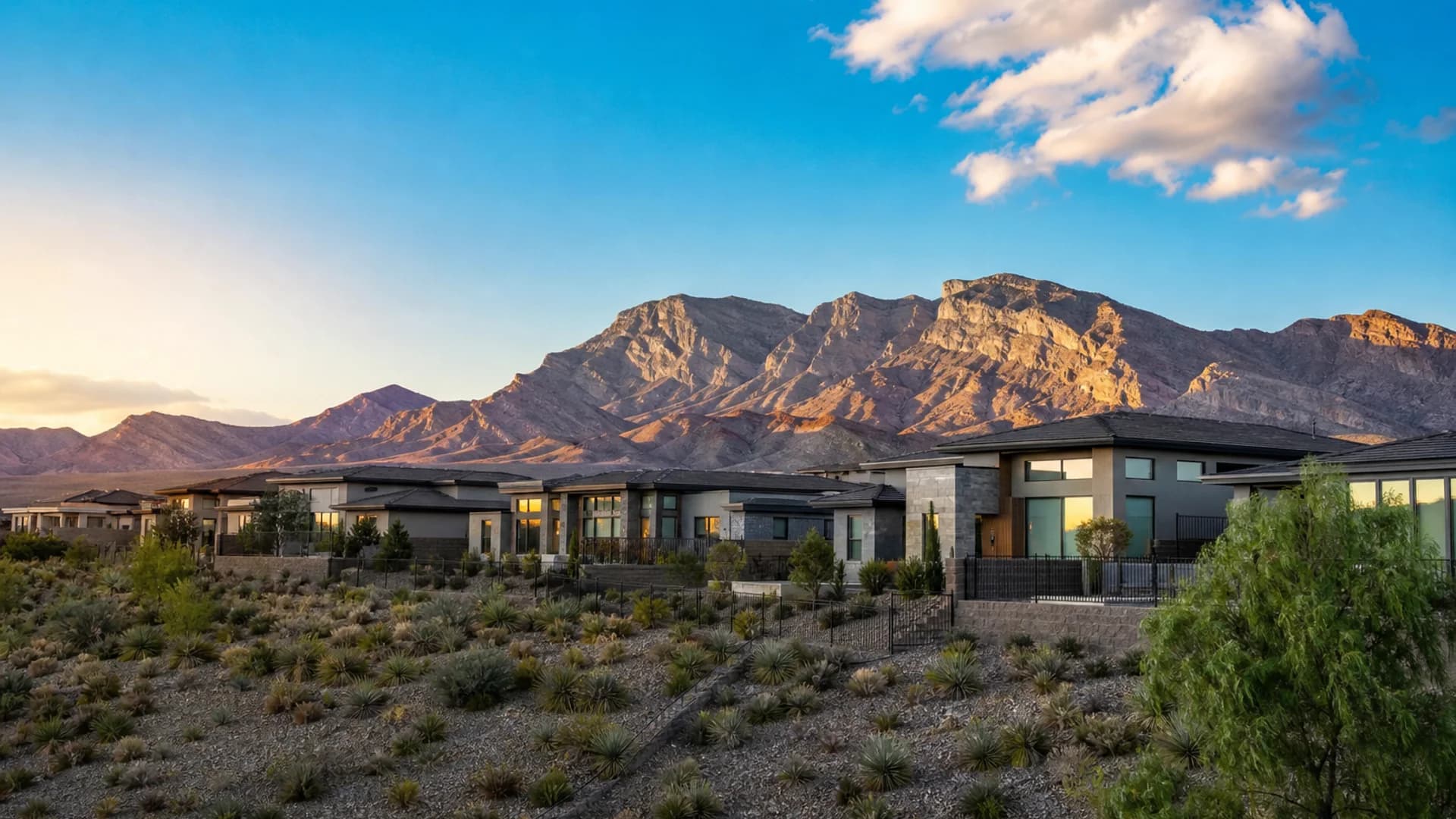 Skye Canyon homes with Spring Mountains vista — Las Vegas NV 89166